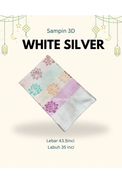 Sampin 3D adult (white-silver)